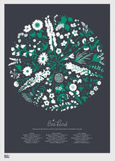 Nature - Bee Kind (Sheer Slate) Unframed